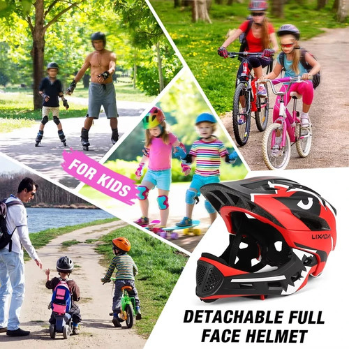 Kids detachable full face bike - kids,