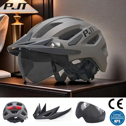 Led bike helmet with sun - with,