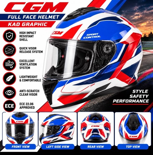 Cgm full face motorcycle - cgm,