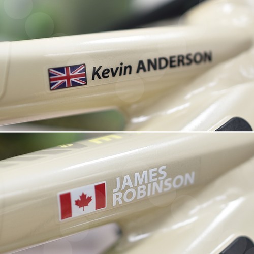 Bike name frame - bike, decal