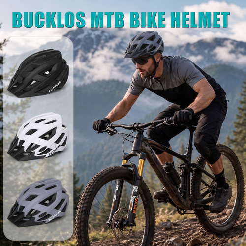 Bucklos mtb bike helmet road - helmet,