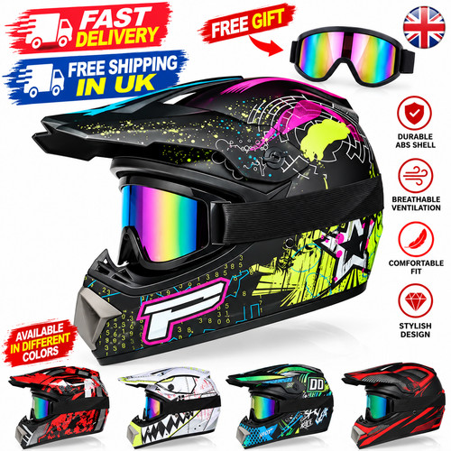 Kids motocross helmet full - motocross,